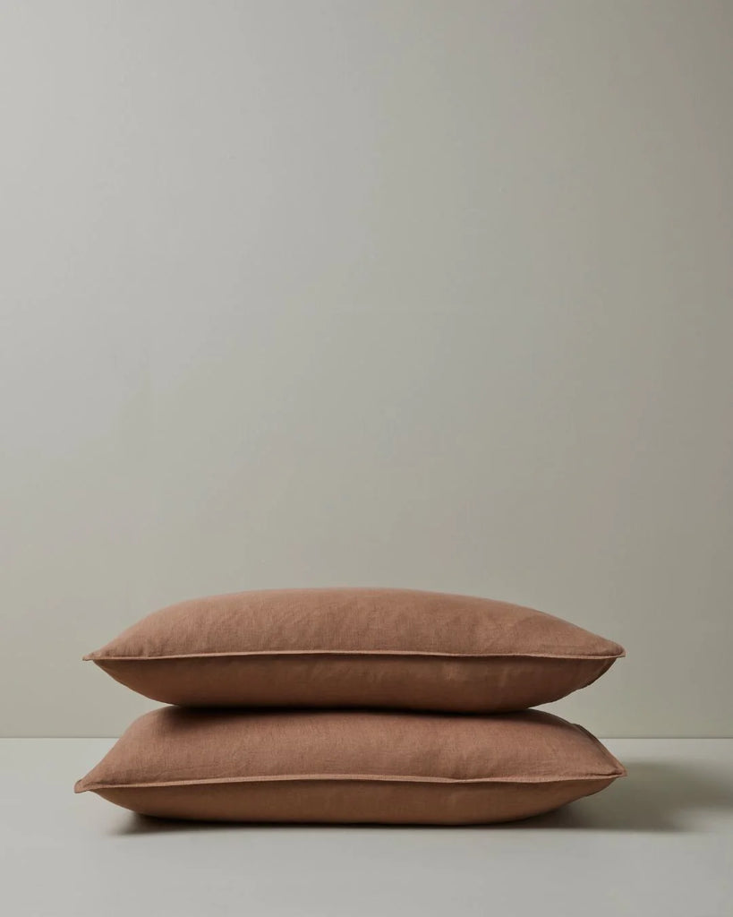 Ravello Pillowcase Pair - Biscuit - Naco Design